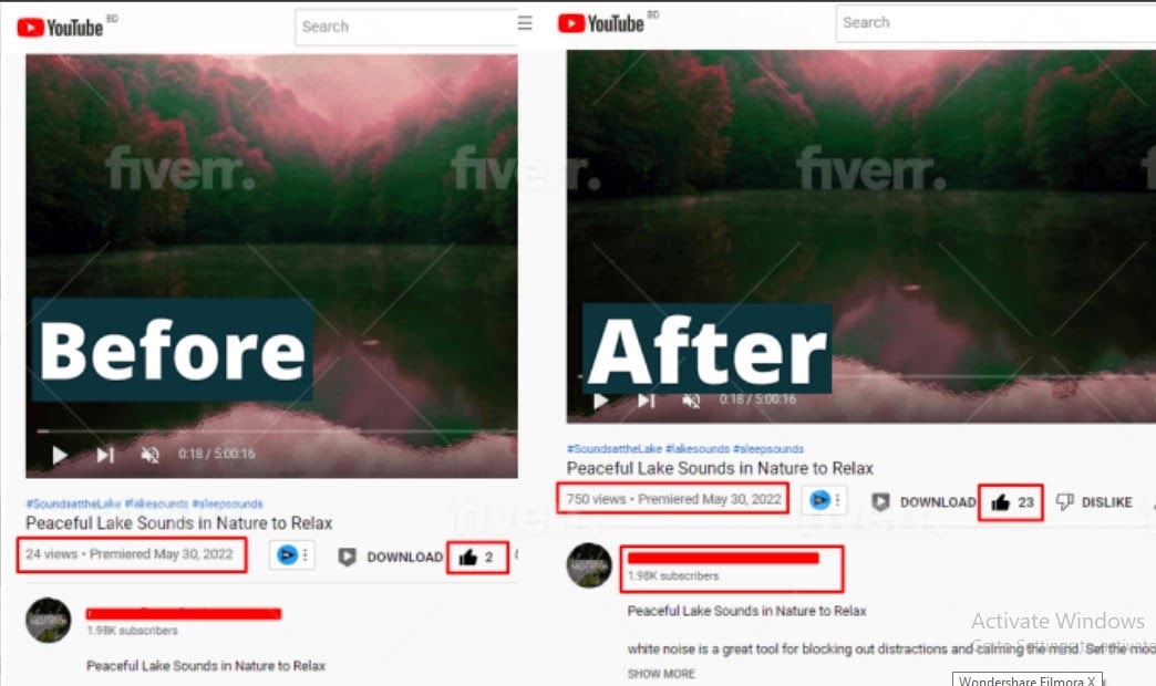 Video SEO Before and After Result